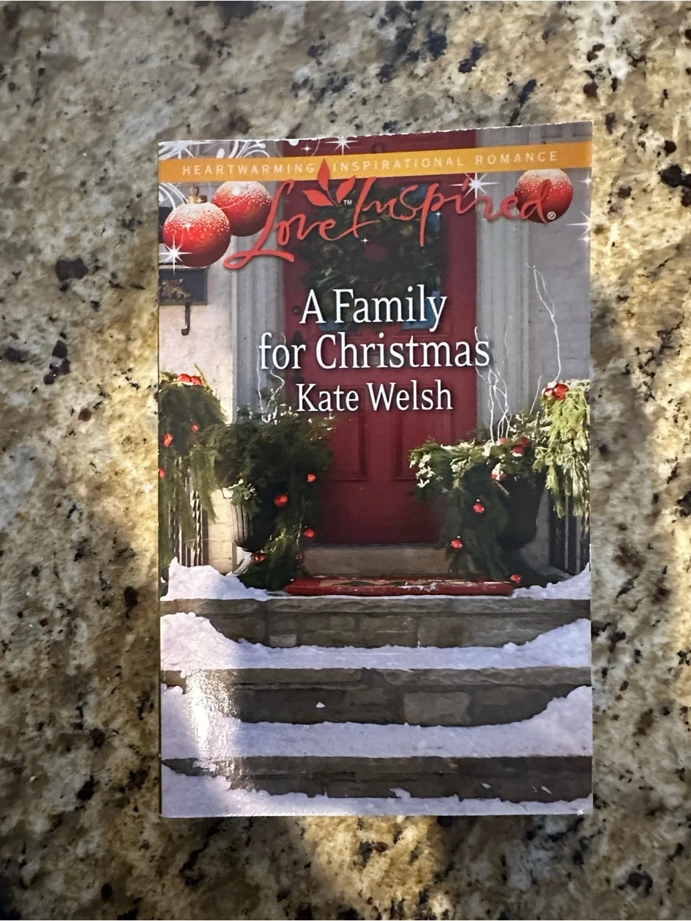 3/$10 Love Inspired A Family for Christmas by Kate Welsh - Red Holiday Romance